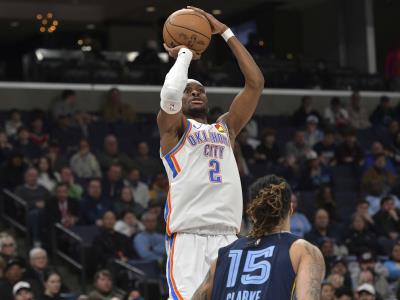 NBA: Gilgeous-Alexander anota 41 puntos para Thunder