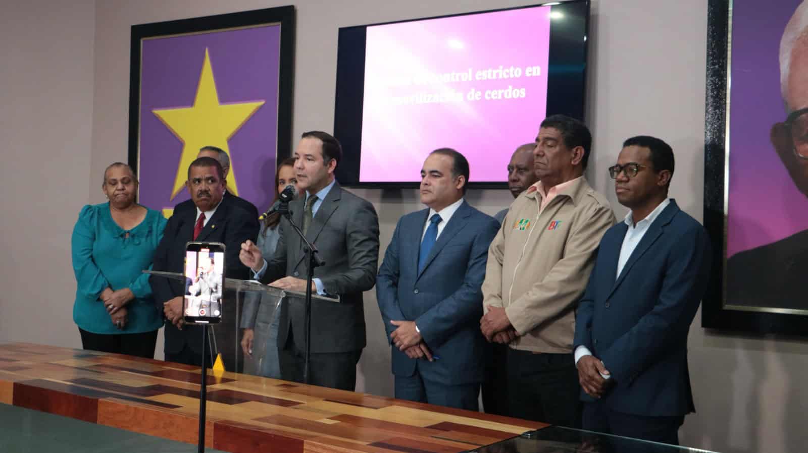 Rueda de prensa del Partido de la Liberación Dominicana. 