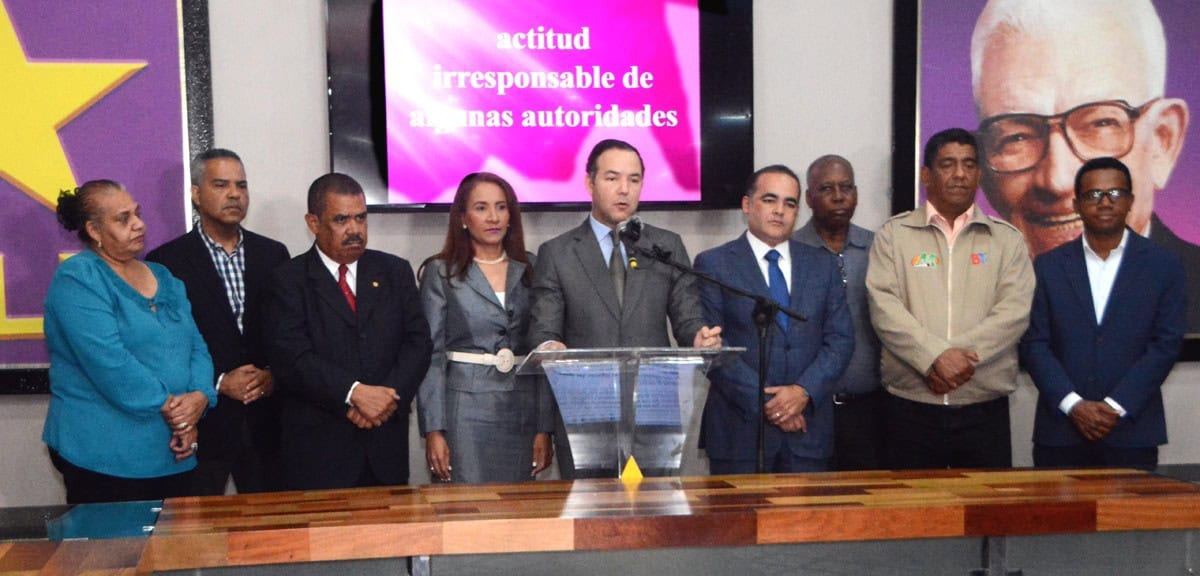 Rueda de prensa del Partido de la Liberación Dominicana. 