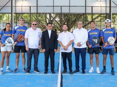 Pucmm inaugura el primer complejo deportivo dedicado al pádel