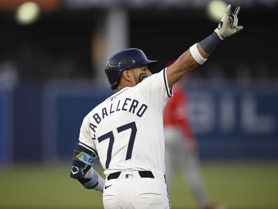 Caballero conecta su 1er grand slam y Rays superan 5-4 a Angelinos