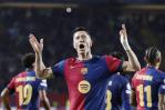 Raphinha y Lewandowski lideran goleada 4-0 del Barcelona sobre Dortmund en la Liga de Campeones