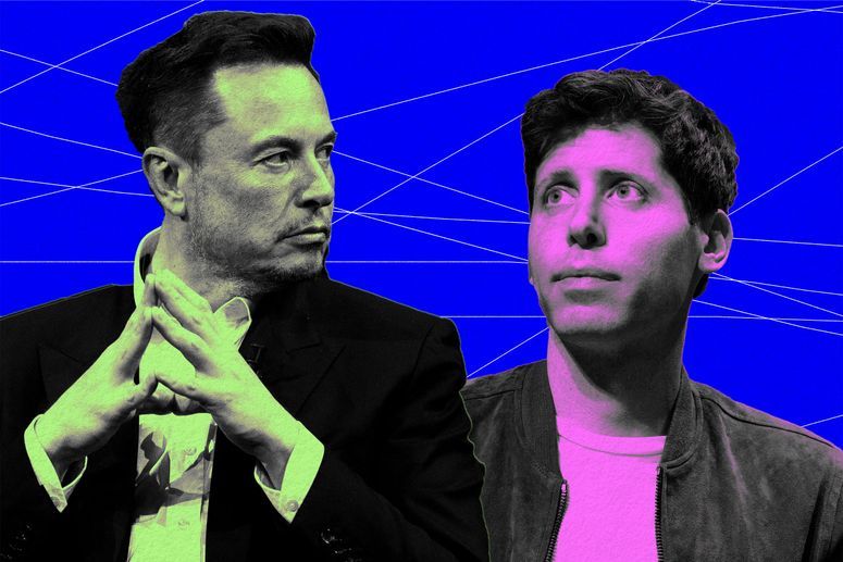 Elon Musk y Sam Altman 