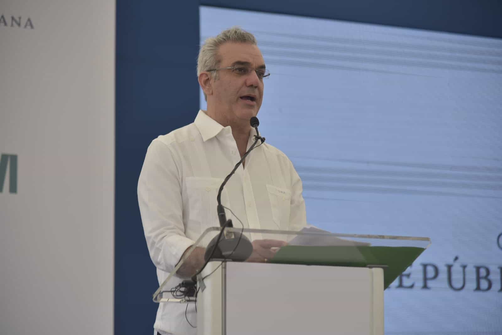 El presidente Luis Abinader encabezó el acto.