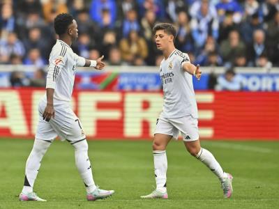 Real Madrid vence al Alavés en la liga española; Kylian Mbappé fuera