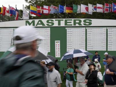 Se suspende la práctica en el Masters por lluvia y tormentas severas.