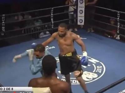 Agreden al árbitro Smaylin Valdez tras pelea en evento de boxeo
