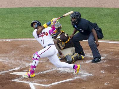 Bravos optimistas por el poder y salud de Acuña en su regreso