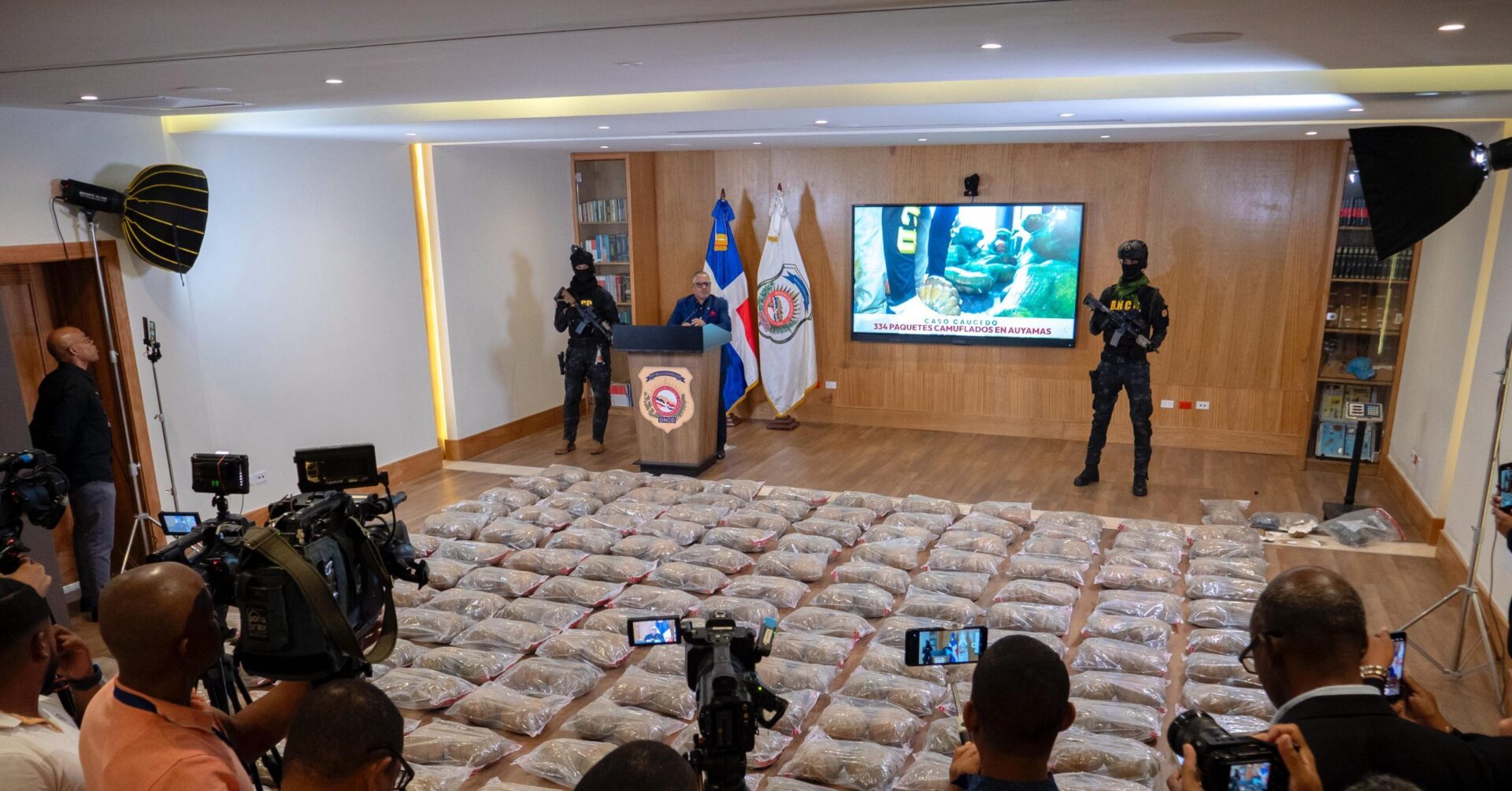 DNCD: cargamento de cocaína en auyamas plásticas pesó 624 kilogramos