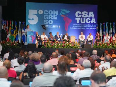 Raquel Peña encabeza Congreso Sindical de las Américas
