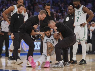 Tatum fuera el resto de los playoffs tras cirugía de tendón de Aquiles
