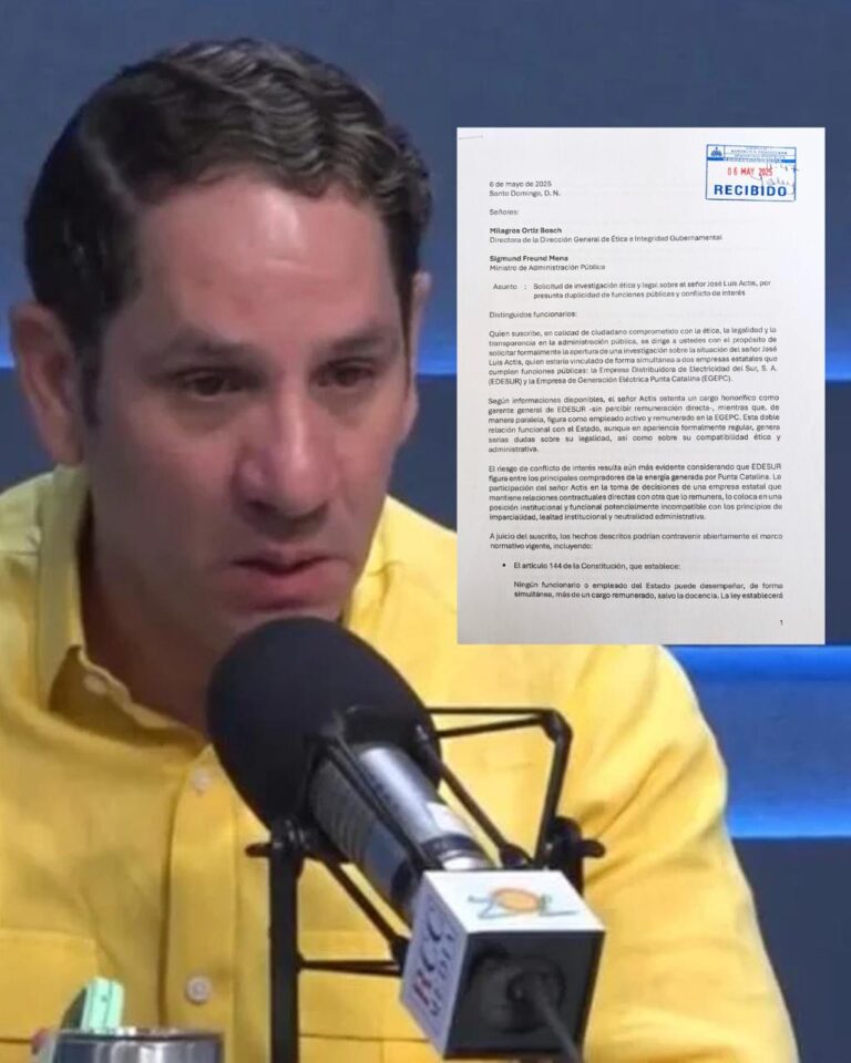 Virgilio Feliz Mejía solicita investigación por presunto conflicto de interés entre EDESUR y Punta Catalina
