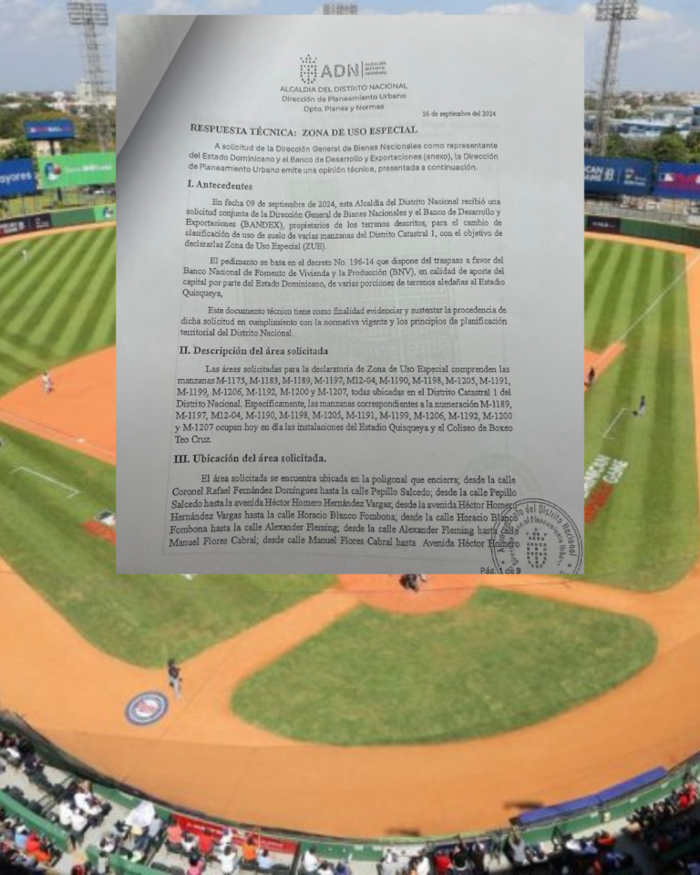 Creación de comisión para estadio MLB y cambio de uso de suelo en el Quisqueya podrían estar vinculados a una alianza público-privada