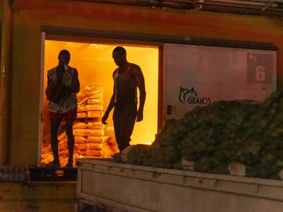 Agricultura auxiliará afectados por fuego en el Merca Santo Domingo