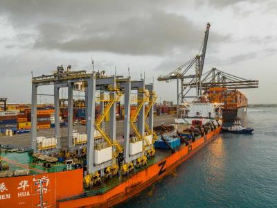 DP World suma nuevas grúas a su terminal en Punta Caucedo
