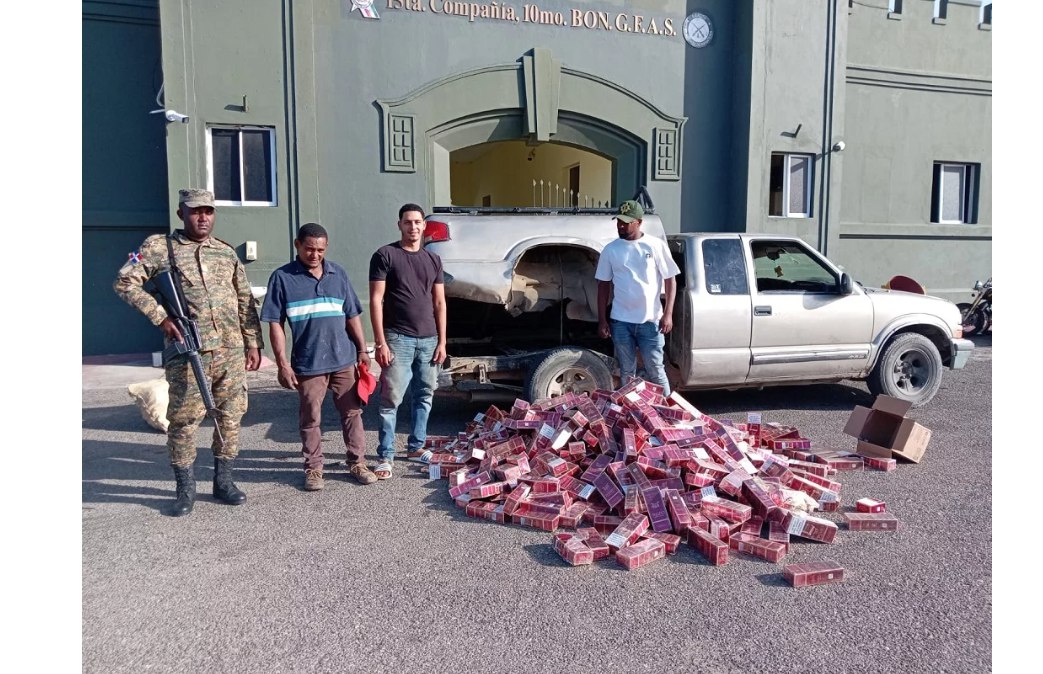 Ejército incauta más de 38 mil cigarrillos de contrabando en Montecristi
