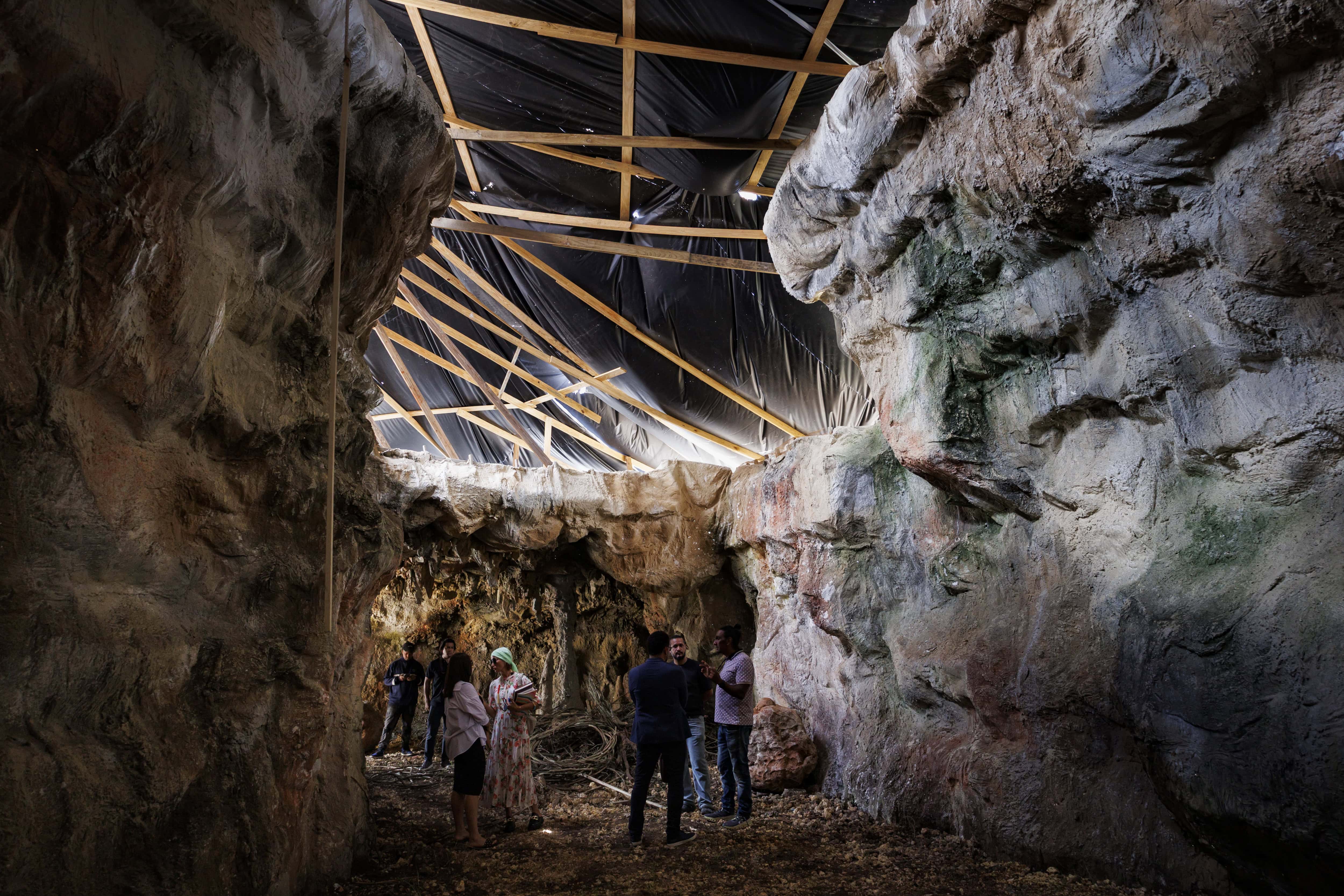 Imagen de la construcción de esta cueva.