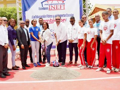 INEFI empieza a construir un polideportivo San Juan de la Maguana