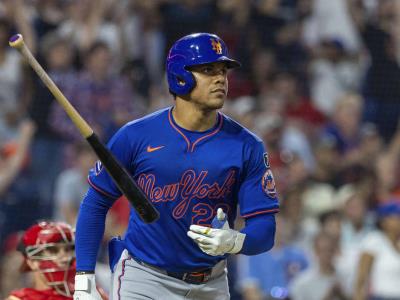 Juan Soto, dos jonrones en récord de cuadrangulares de los Mets