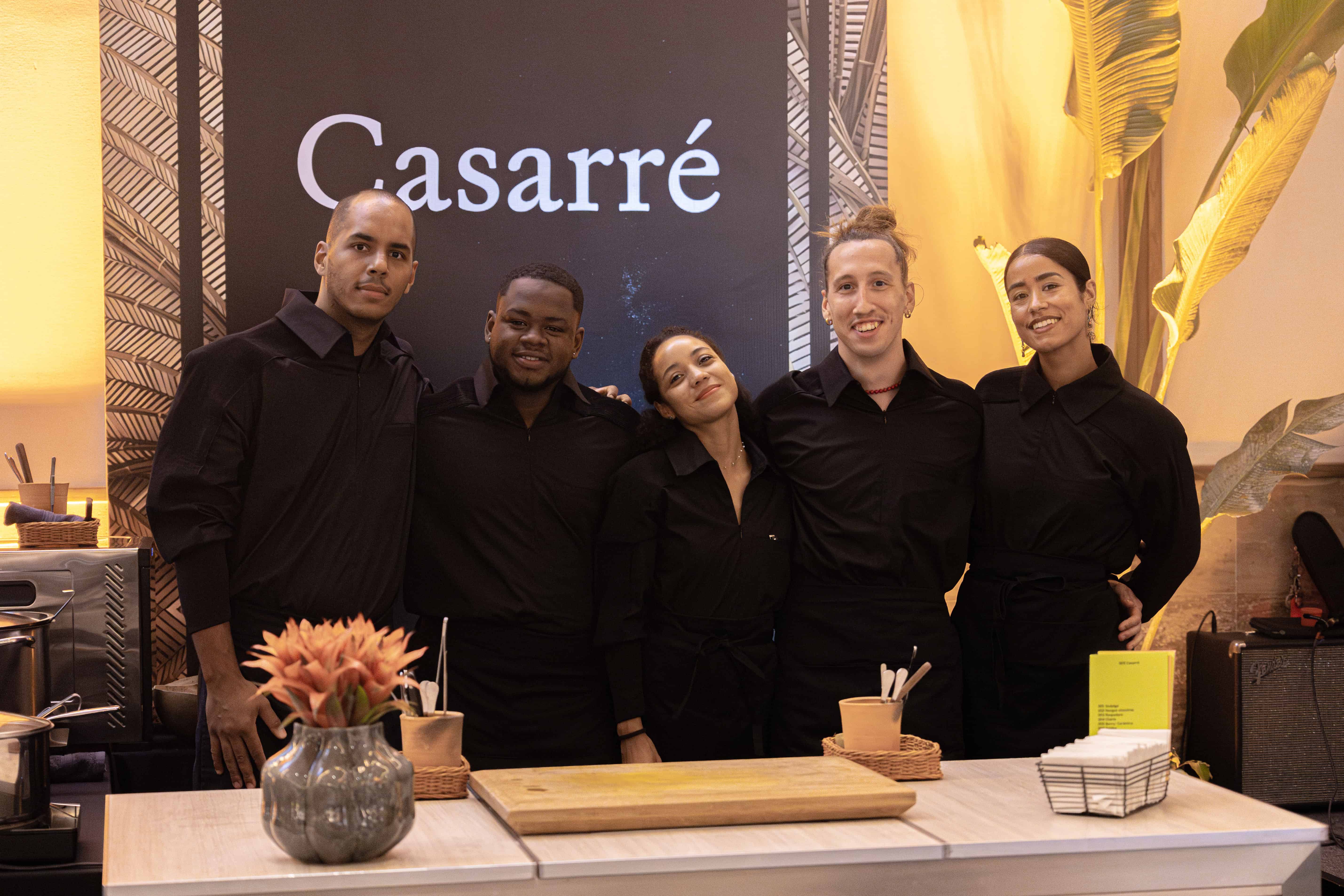 El equipo culinario de Casarré.