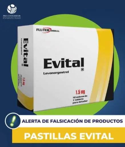 Pro Consumidor alerta sobre falsificación del anticonceptivo de emergencia Evital