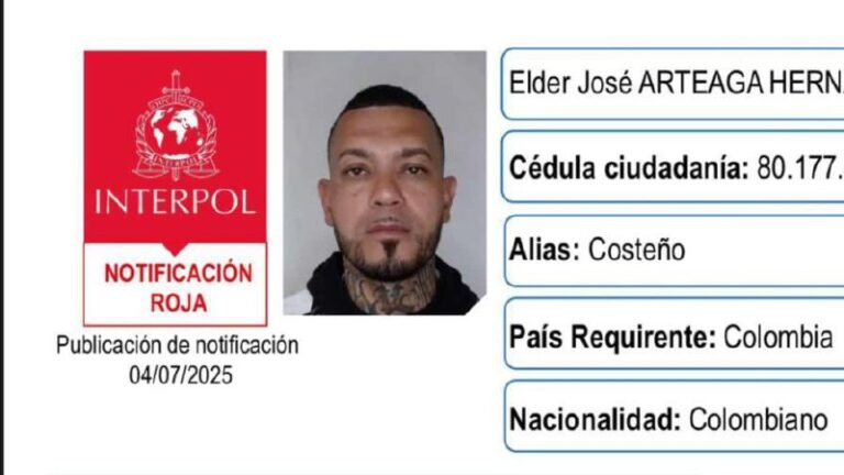 Capturan a 'el Costeño', acusado de planificar atentado contra el senador colombiano Uribe Turbay