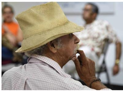 Honras fúnebres del maestro José Cestero en la Funeraria Blandino