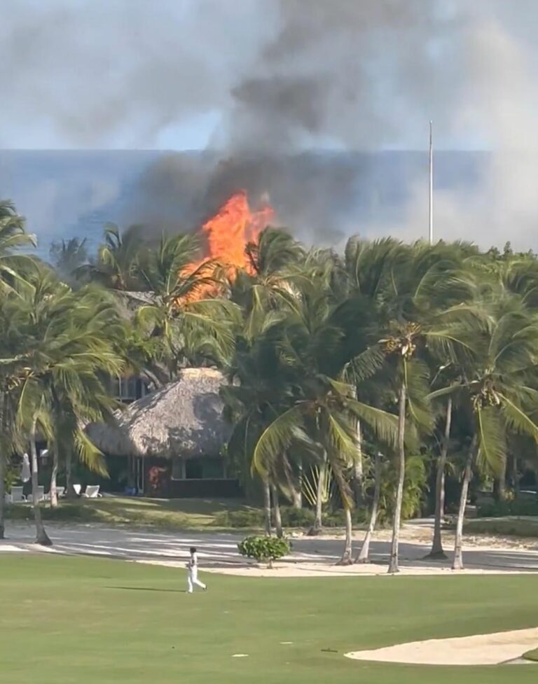 Incendio afecta villas de Caletón en Cap Cana; no se reportan heridos