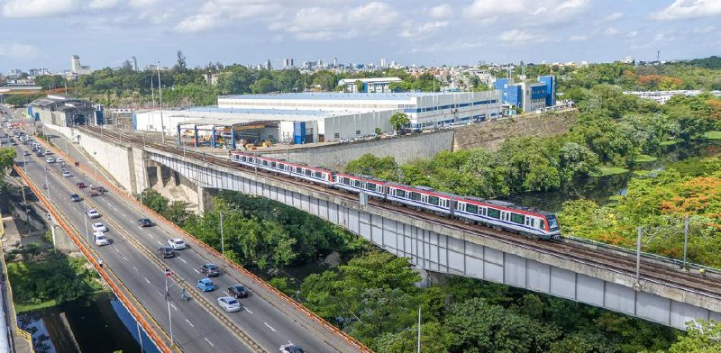 Metro anuncia que comenzó pruebas de trenes con 6 vagones en Villa Mella