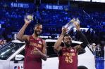Dúo de Cavs gana concurso de habilidades tras descalificación del equipo de Spurs