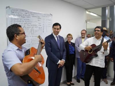 Roberto Ángel Salcedo y Dío Astacio supervisan Escuela de Bellas Artes