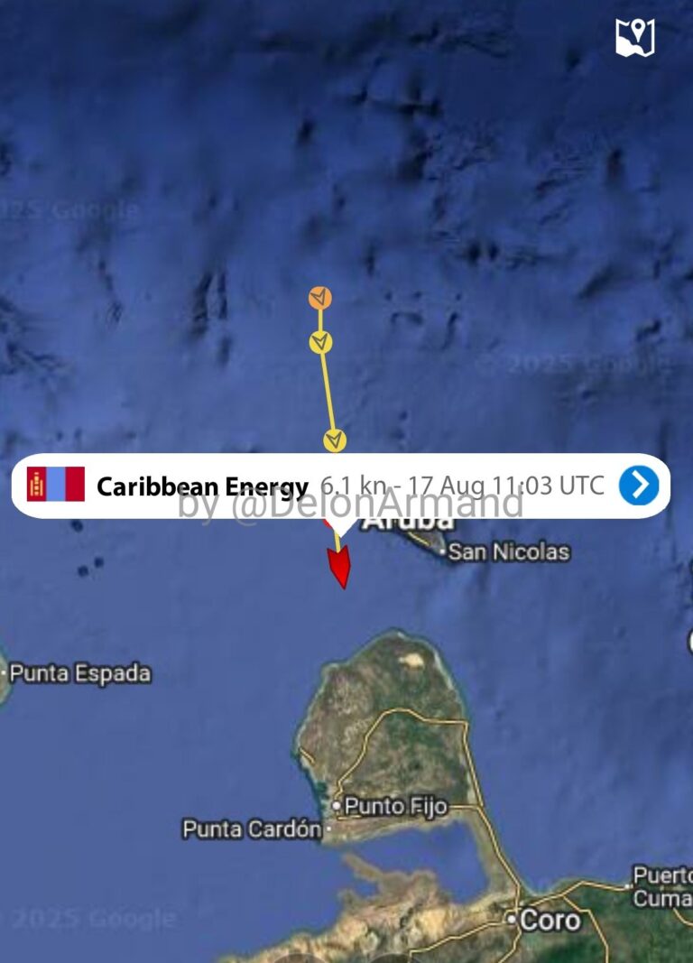 Tanquero Caribbean Energy regresa a Aruba tras supuesta retención en Haina en septiembre 2024
