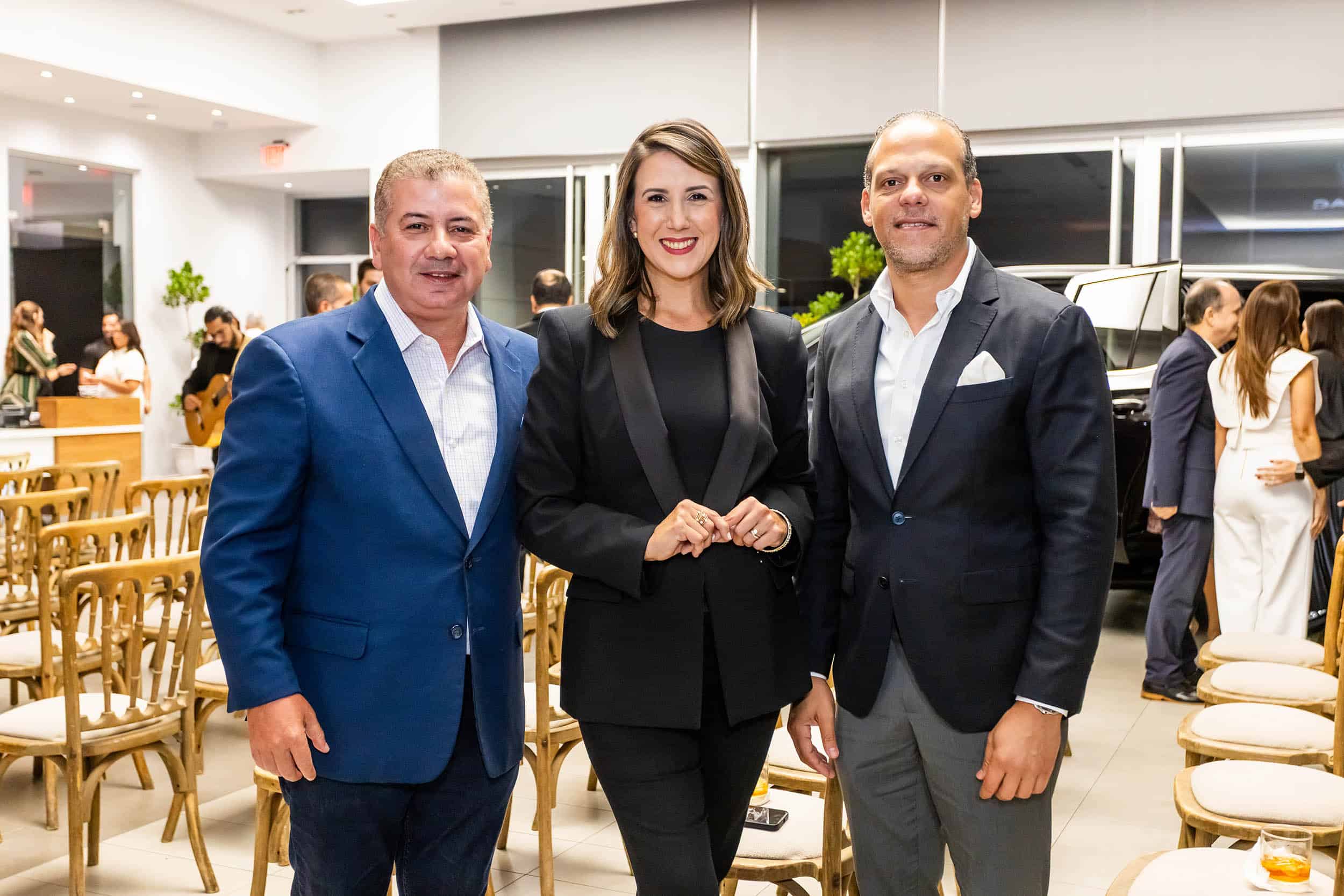 César Fernández, Katherine Hernández y Hamilton Frías.