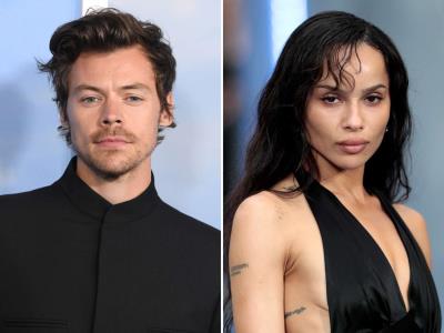 Zoe Kravitz y Harry Styles, captados tomados del brazo en Roma