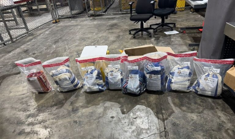 Cocaína “enrollada” en hamacas: DNCD frustra envío internacional