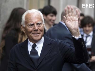 Despedida al diseñador Giorgio Armani en Milán