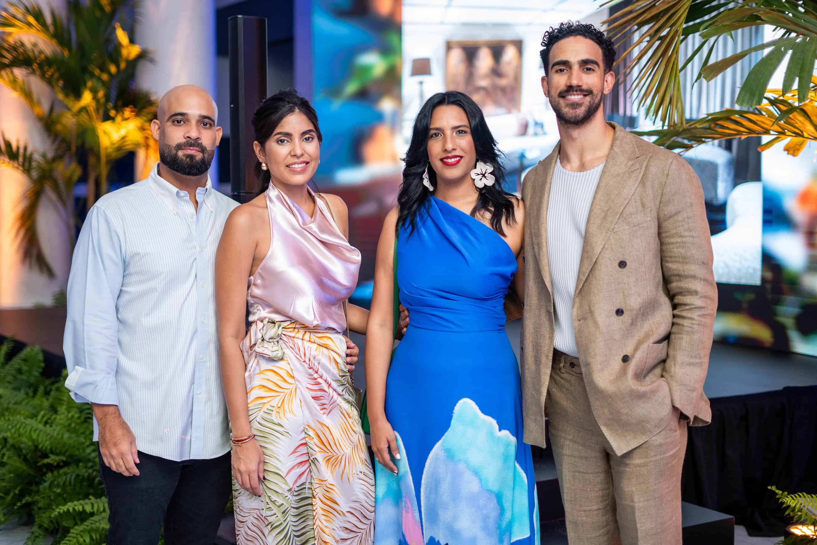 César Veras, Melissa Sánchez, Carolina Moronta y James Brea.