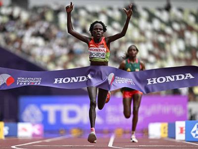 Jepchirchir es oro mundial de maratón, la uruguaya Paternain bronce