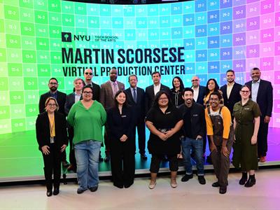 Leonel Fernández visita Martin Scorsese Virtual Production Center