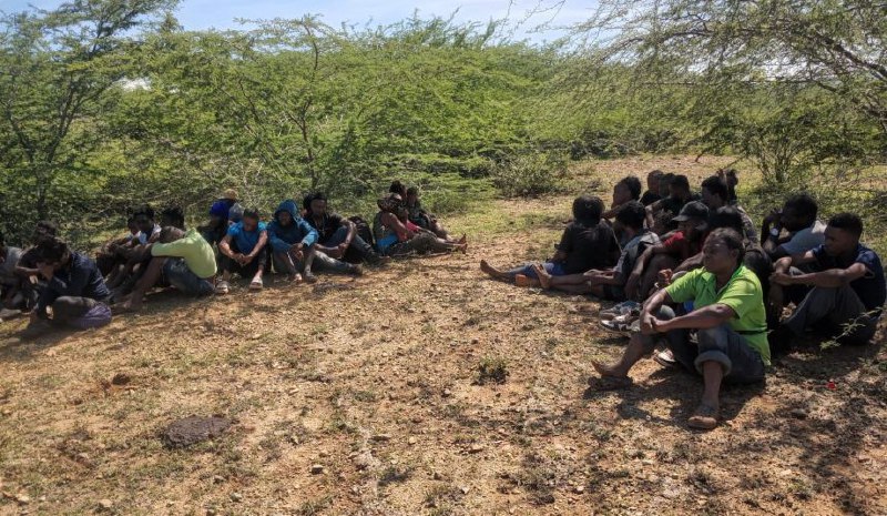 Localizan con drones 36 haitianos indocumentados en Guayubín, Montecristi