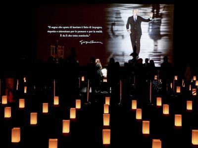 Moda italiana de luto: funeral de Giorgio Armani en Rivalta di Gazzola