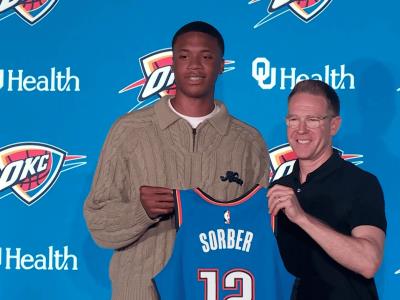 NBA: Sorber, 1era selección del Thunder, no jugará en 2025-26
