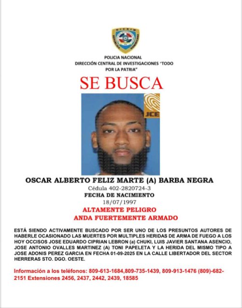 Policía apresa a uno por muerte de tres supuestos delincuentes en tiroteo en Herrera