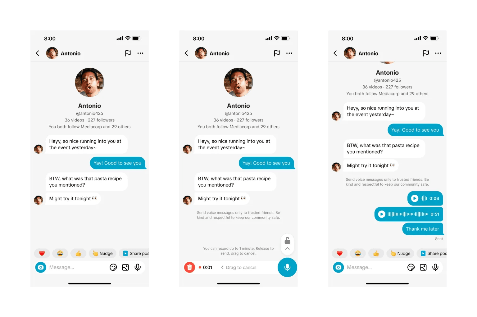 TikTok mejora los mensajes directos con fotos y videos