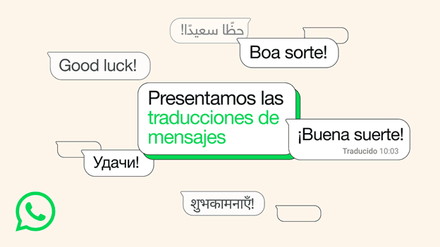 WhatsApp activa la traducción de mensajes nativa con IA en su aplicación