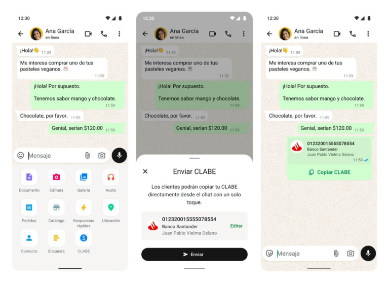 WhatsApp cambia los pagos en México: así podrás usar tu CLABE en la app