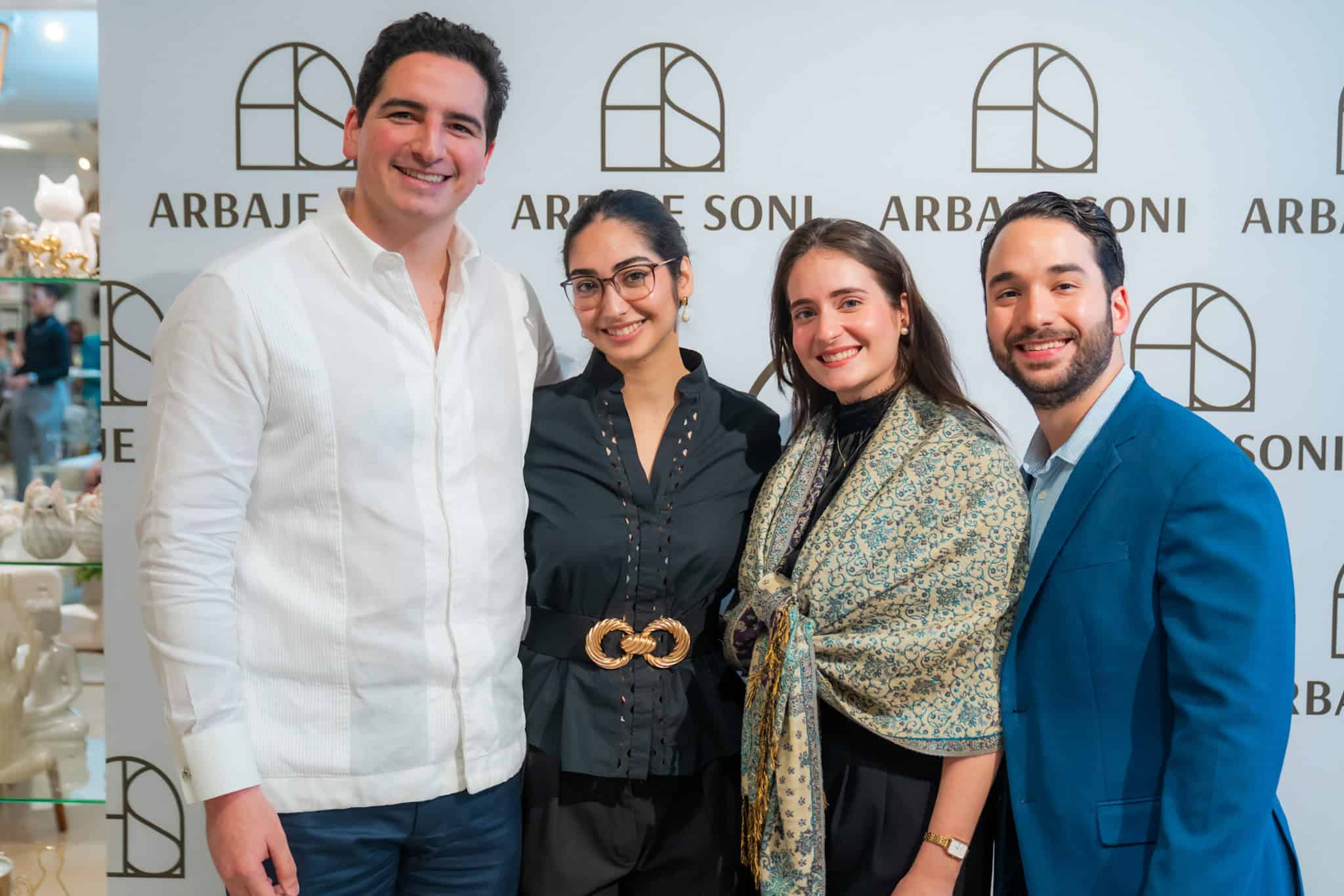 Ahmed Hasbun, Graciela Abinader Arbaje, Valeria Franco y Nabil Madera Arbaje
