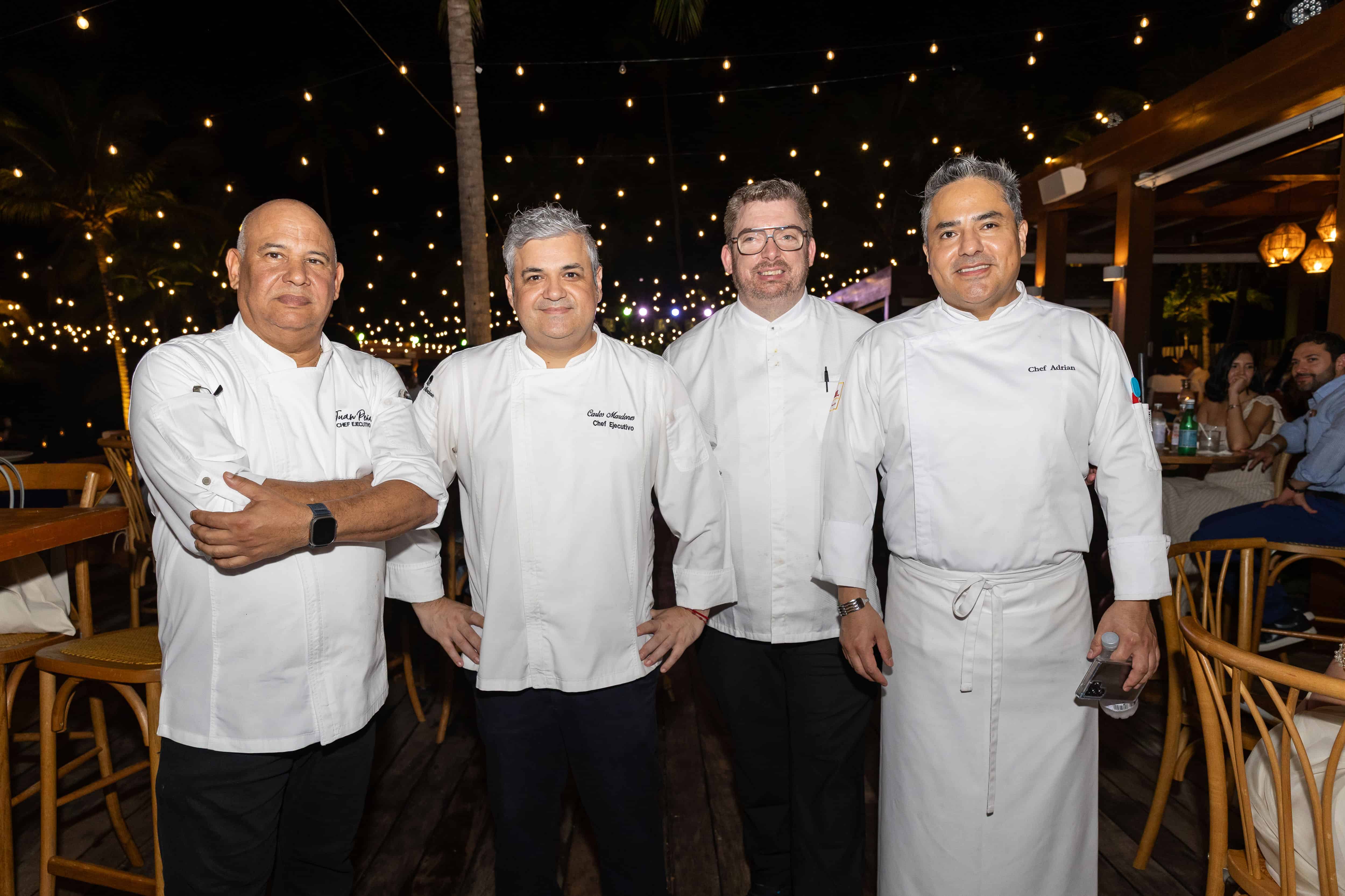 Juan Peña, Carlos Mardones, Adrián Ramirez y Marcus Gleadow.