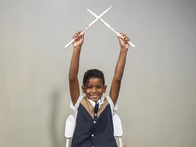 El niño baterista que se robó el show en Dominicana`s Got Talent