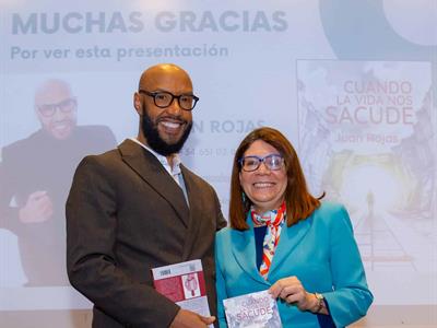 Juan Rojas presenta libro “Cuando la vida nos sacude”